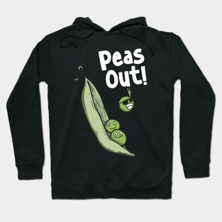 Peas Out -  Funny Puns - Peace Out Hoodie